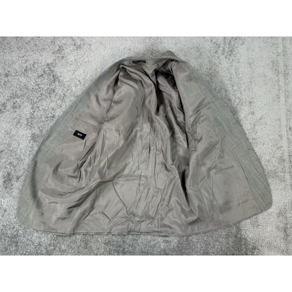 Hugo Boss Suit Jacket 42 R Navy Wool Prince of Whales Galilei Sigma Luxury Coat - Picture 13 of 16